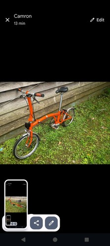 Brompton folding bike - brompton,
